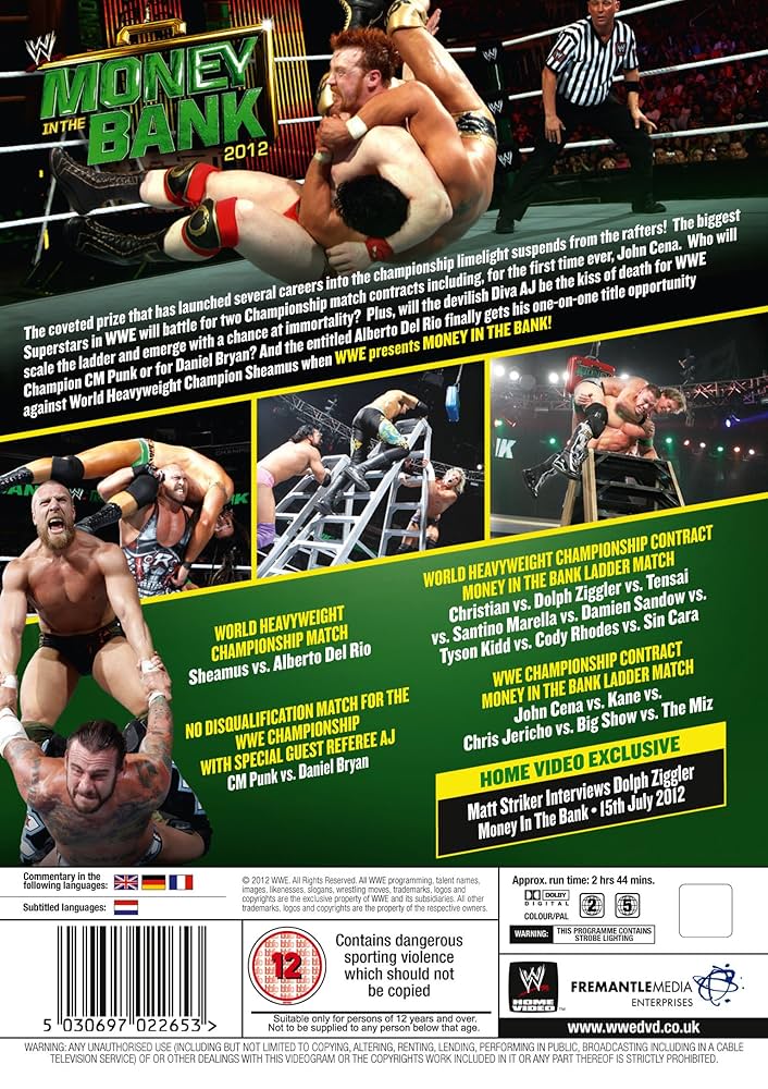 WWEマネー・イン・ザ・バンク 2012 [DVD] WWEマネー・イン・ザ・バンク 2012 [DVD]: Amazon.ca: Movies